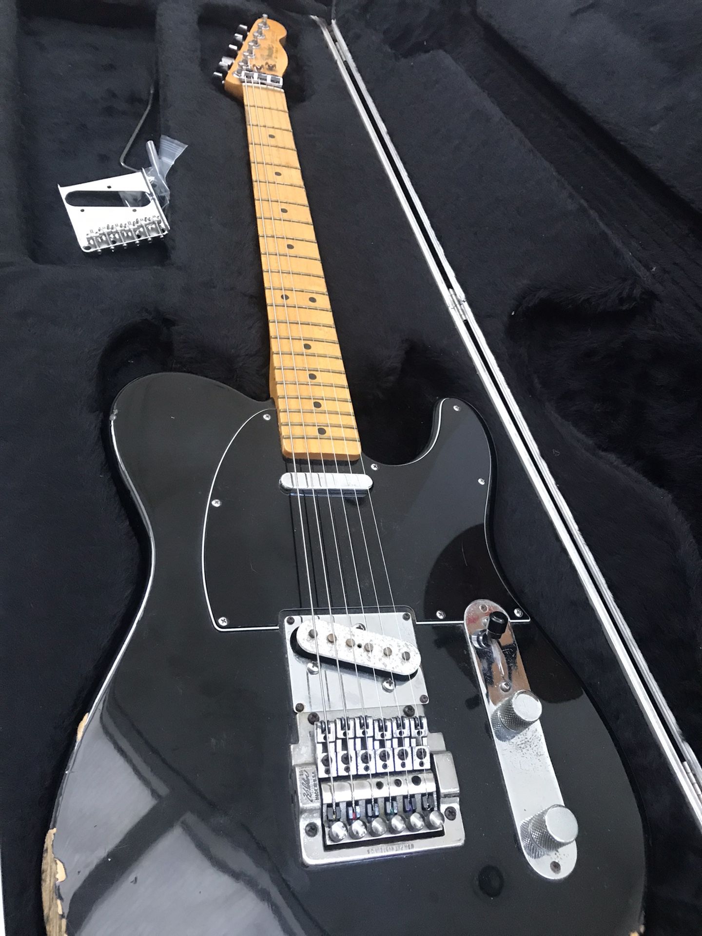 Vintage 1983 American Fender Telecaster Guitar With Kahler Bridge