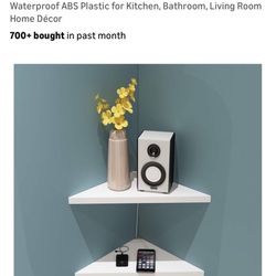White Corner Shelves, Set Of 6