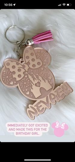 Disney Keychain - Minnie Mickey Keychain 