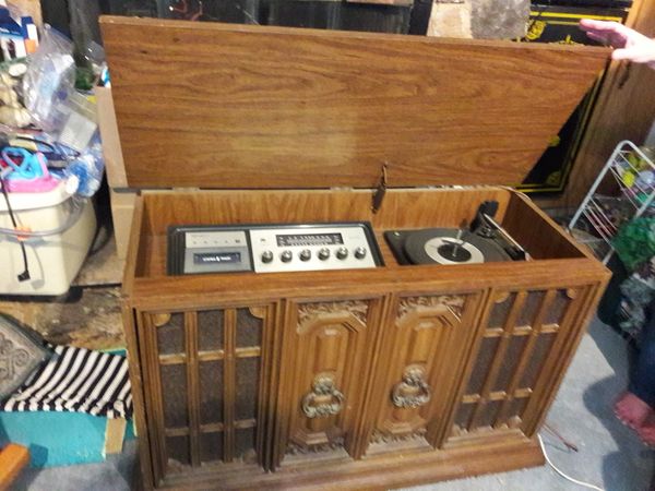 8 Track And Record Player Cabinet With Speakers For Sale In San