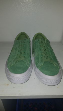 Lime green converse 10.5