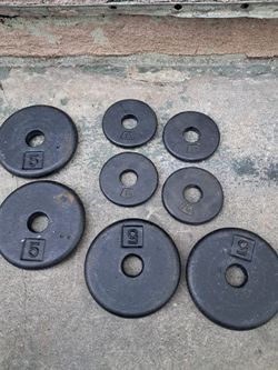 Cast Iron Weight Plates Set