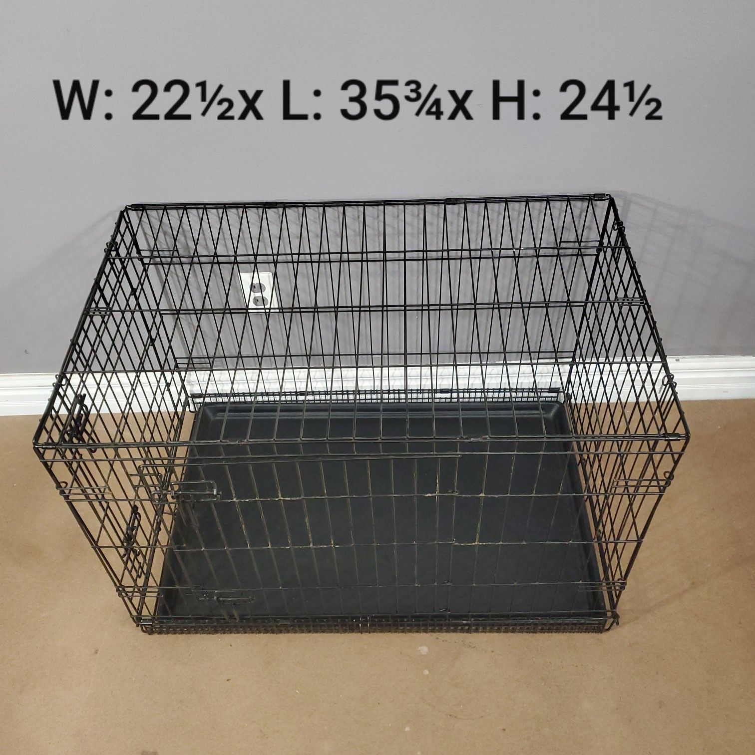 2dr Dog Crate Cage