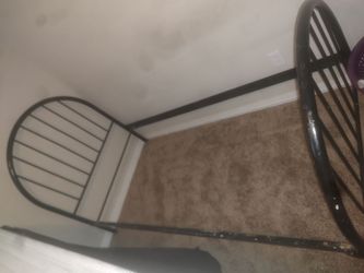 Twin bed frame black