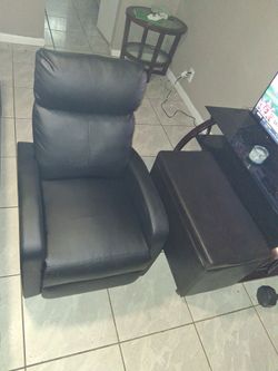 Black Leather Recliner