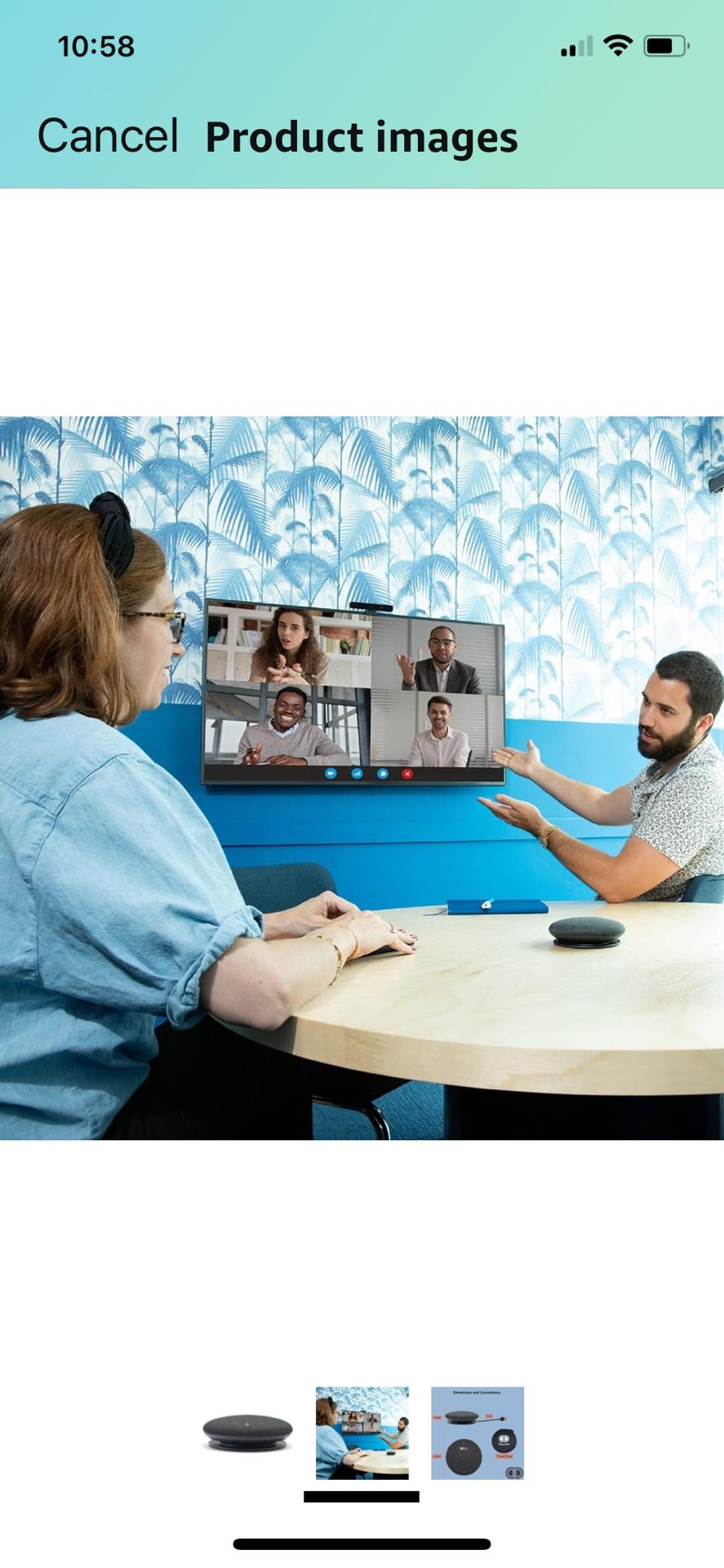 Boom Giro HD Bluetooth Conference Speaker | Noise Canceling Omnidirectional Microphone with 360-Degree Voice Pickup for Conference Room Speakerphone |