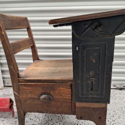 Early 1900 School Desk Antique
