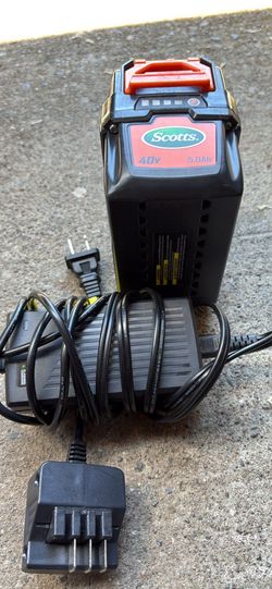 Scott’s lawnmower 40v 5.0 amp battery and charger