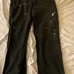 Distressed Carhartt B11 blk 34x30