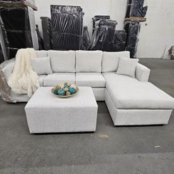 Sofa Chaise With FREE OTTOMAN 