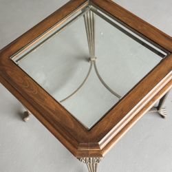 Wood Glass Table
