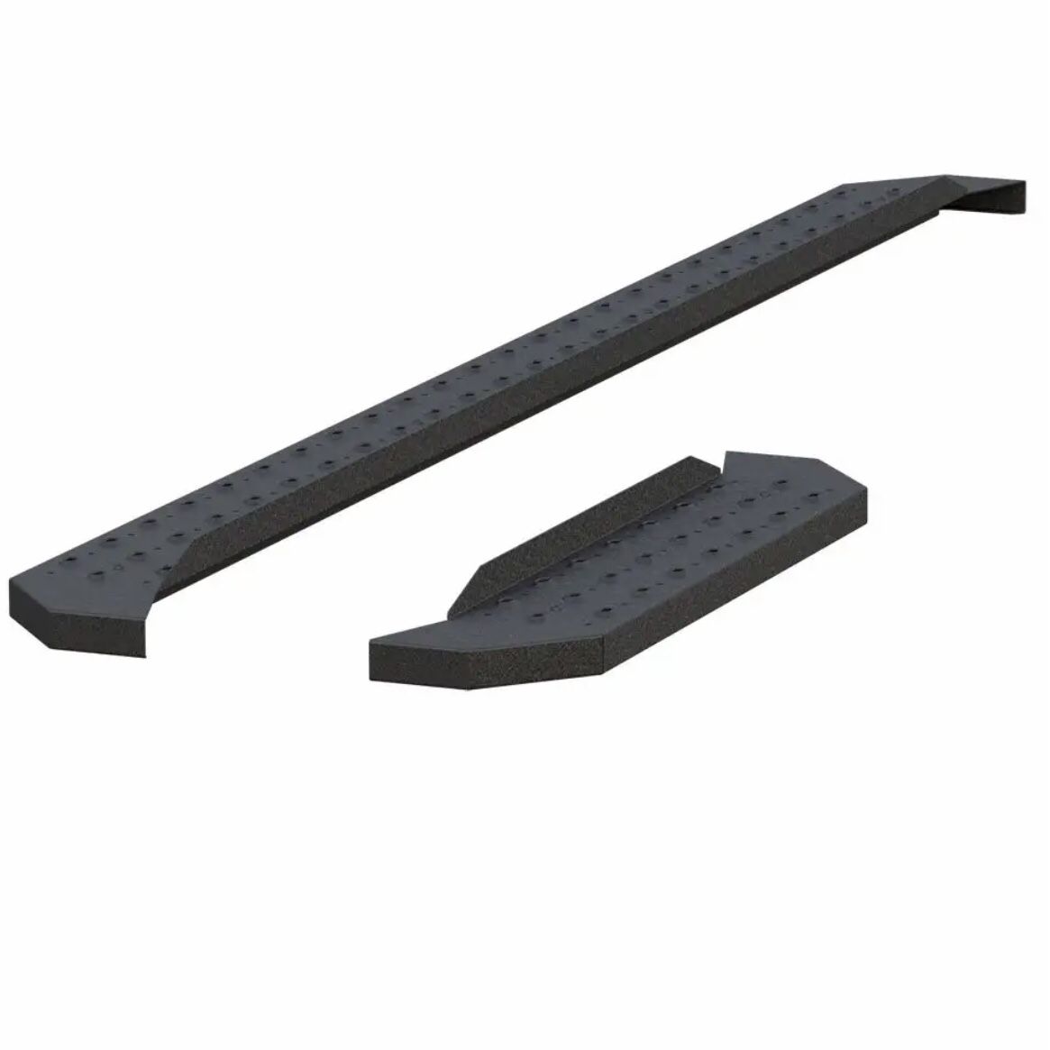 RIDGESTEP 6-1/2" X 96", 36" BLACK STEEL RUNNING BOARDS