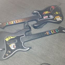 Lot of 2 Guitar Hero Kramer Striker Octane Wireless PS2 No Dongle