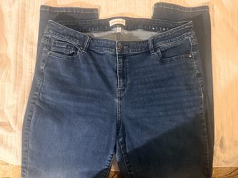Lane Bryant Flex Magic Waistband Signature Fit Mid-Rise Straight Jeans Dark Wash - Size 20L Long