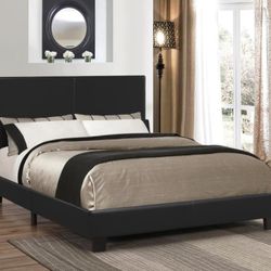 New Queen Platform Bed Frame. Box Sprong Not Required