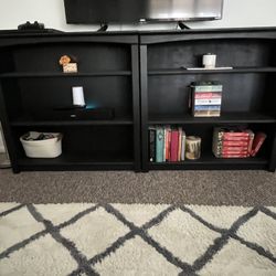 Black Bookshelves 