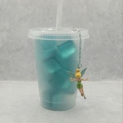 Tinkerbell straw/cup charm 