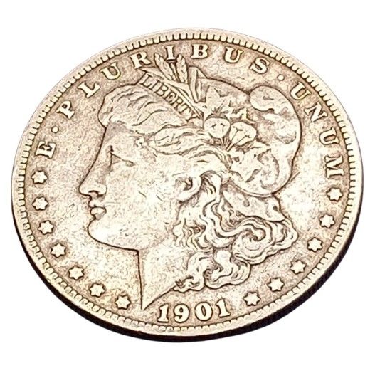 Genuine 1901 O Morgan SIlver Dollar Coin, United States $1 Coins