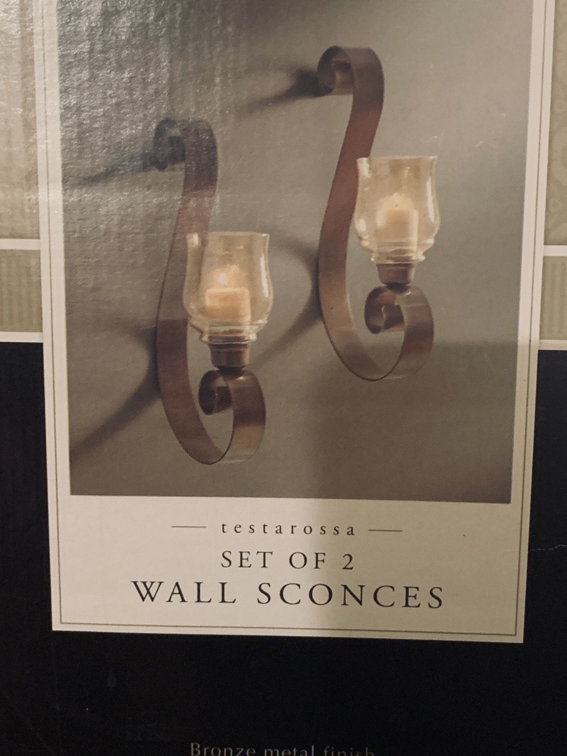 BRIDGE STREET Testarossa Wall Sconces SET OF 2