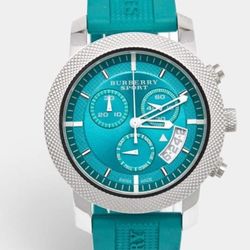 Burberry Aquablue sports Stainless Steel Rubber Mens Watch