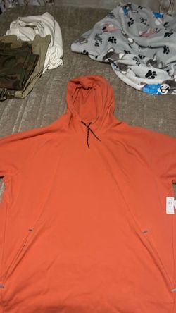 Orange Pullover Hoodie with Tags