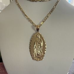 Cadena y medalla para hombre