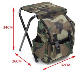 Folding Fishing Stool with Storage Bag Camo