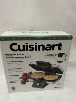 Cuisinart WM-PZ2 Brushed Stainless Steel Pizzelle Press,
