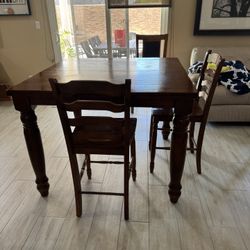 Wooden Table And Chairs 