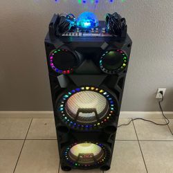 $250 - NUTEK PROFESSIONAL ACTIVE SPEAKER PS-92126 12 DJ DUAL WOOFER SPEAKER SYSTEM