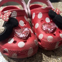 Minnie Mouse Red Crocs Disneyland