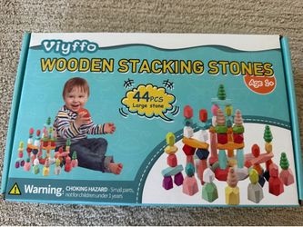 Wooden stacking stones