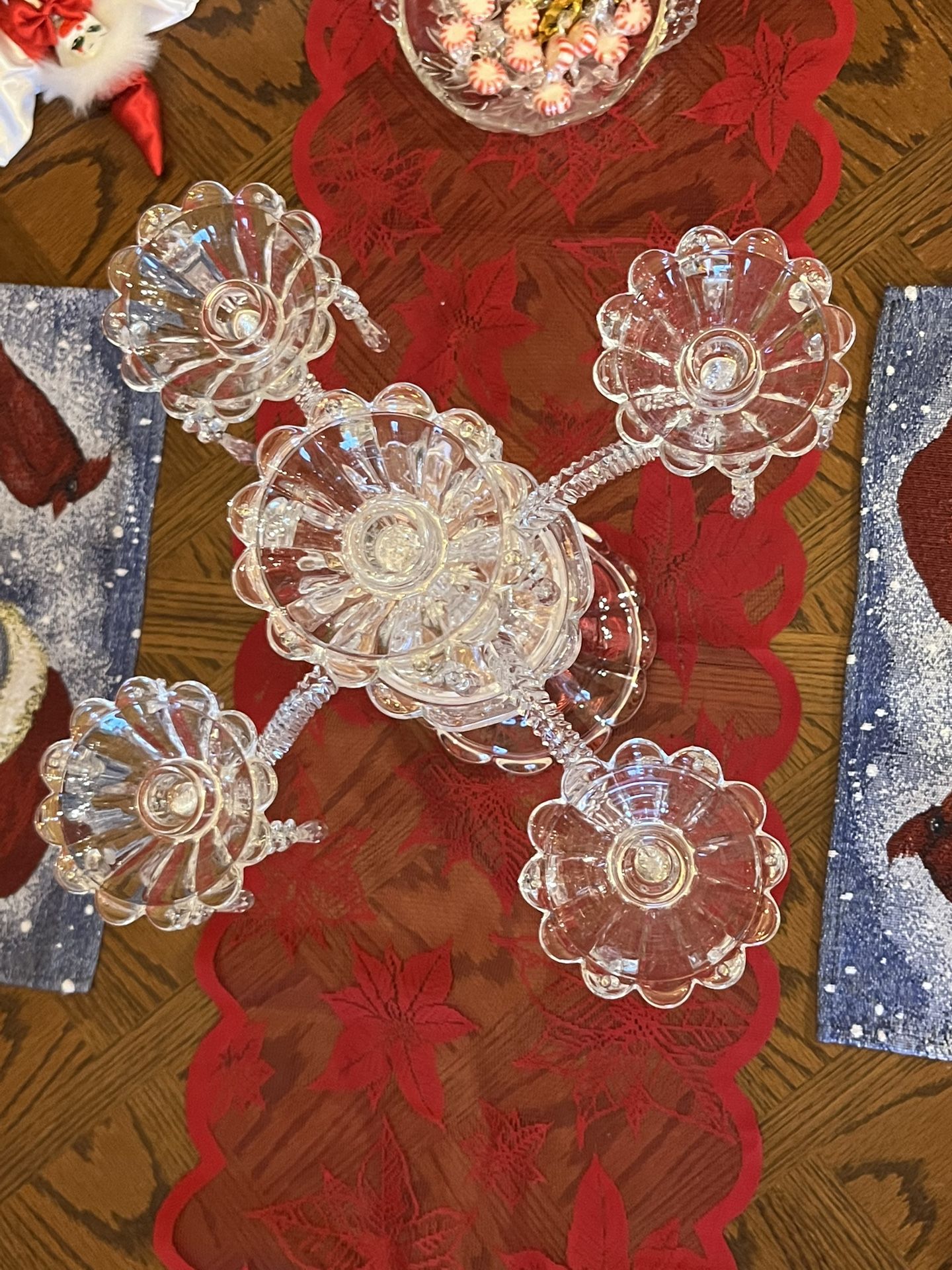 Heavy Crystal Candle Holder