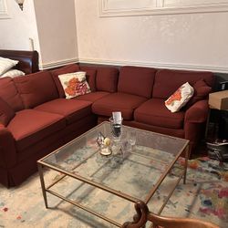 L Shaped Two Piece Sectional Sofa 