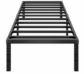 Bed frame metal platform twin 14 inch