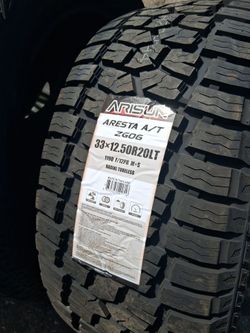 33x12.50r20 !!! ARISUN AGGRESSOR A/T LT !!! $680 LAS 4 LLANTAS MONTADAS Y BALANCEO INCLUIDO 👌