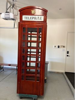 Vintage Red British Phone Booth