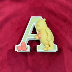 Disney Classic Winnie-the-Pooh Porcelain Letter “A”