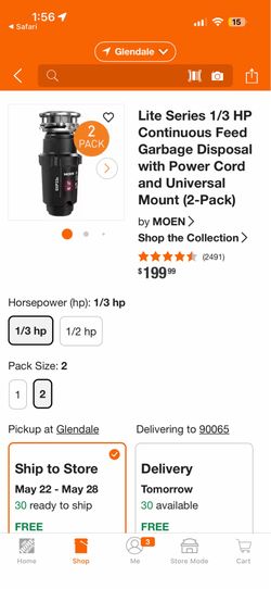 Garbage disposal by MOEN.