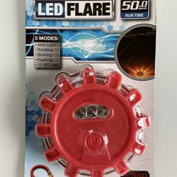 SEALED BRAND NEW Led Flare 50 Hour Run Time, 5 Modes, Batteries Included.