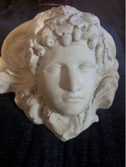 Vintage Medusa Rondanini Wall Plaque - Heavy Classical Plaster Decor $75(obo)