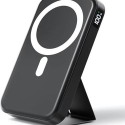 Wireless Power Bank, 10000mAh Foldable Magnetic Portable Charger, USB-C 20W Fast Charging for Magsaf