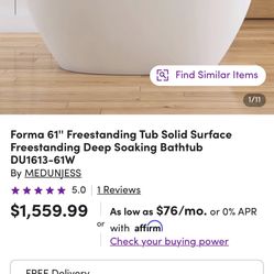 Soaking Tub - Unused