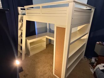 Pottery barn teen sleep and study bed desks combo