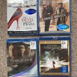 NEW Blu-Ray DVDs ($15 Each Or All For $50)