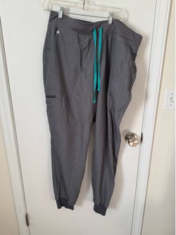 Figs high waisted scrub pant charcoal XXL/T