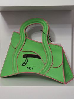 MSCHF Global Supply Chain Telephone GSCT Handbag in Fruity Juice Green Color