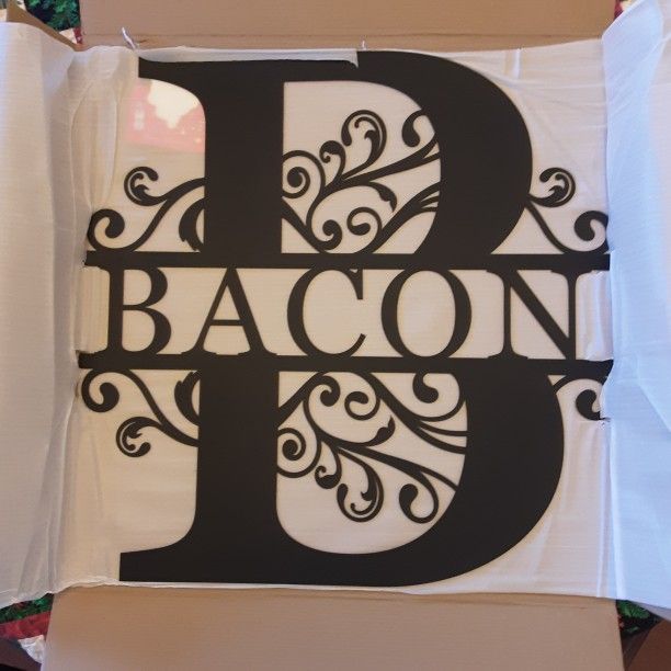 BACON FAMILY SIGN