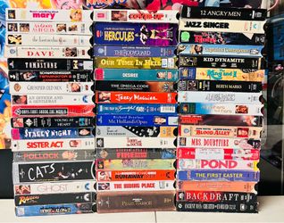 VHS MOVIES -Over 600 Tapes Available -  Read Description Before Purchasing