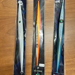 3 Jigging Master 500 & 600 Gram Deep Drop Fishing Jigs, 